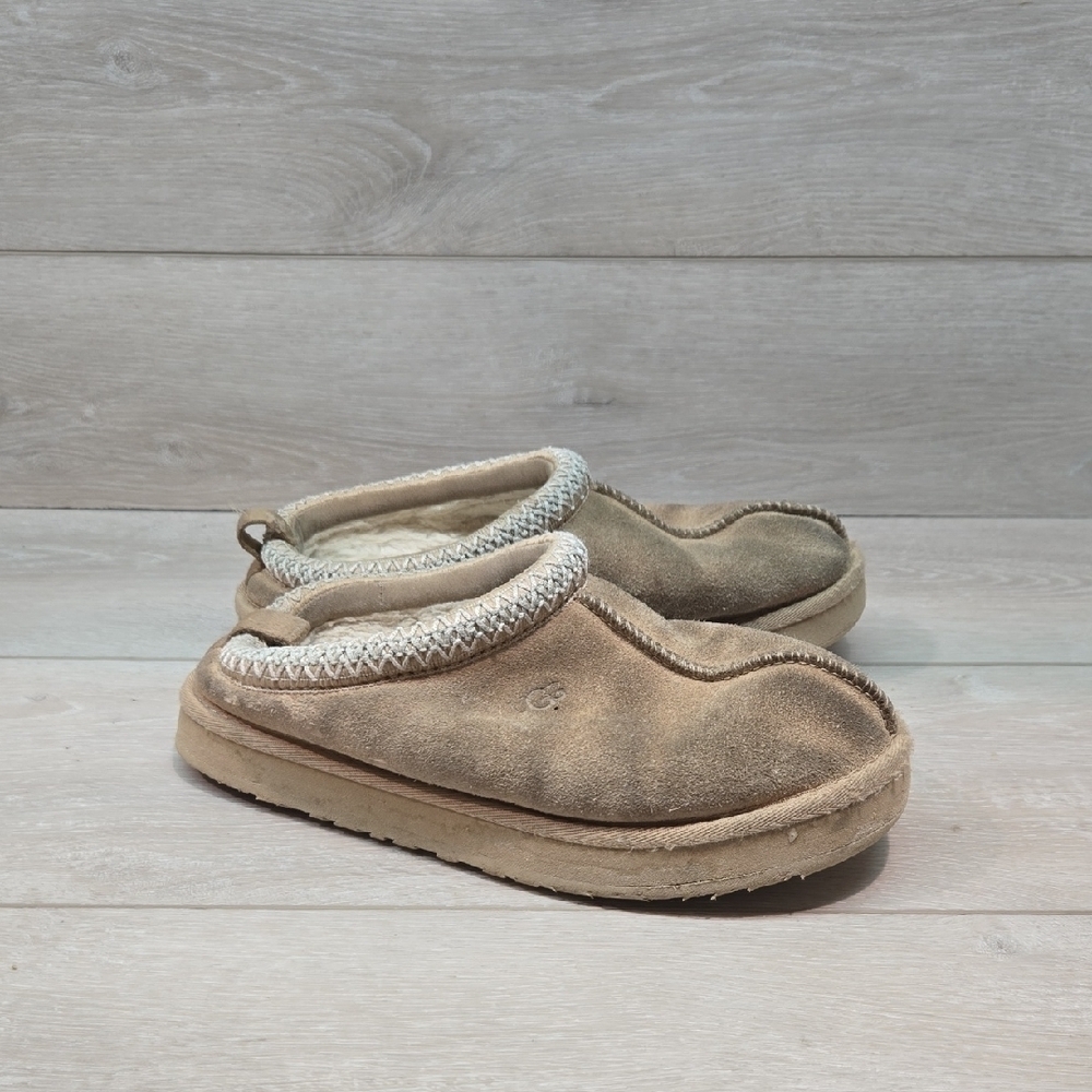 UGG Australia Women TasmanSlippers Suede Sheepskin Platform Clog Mule Shoes Sz 6
